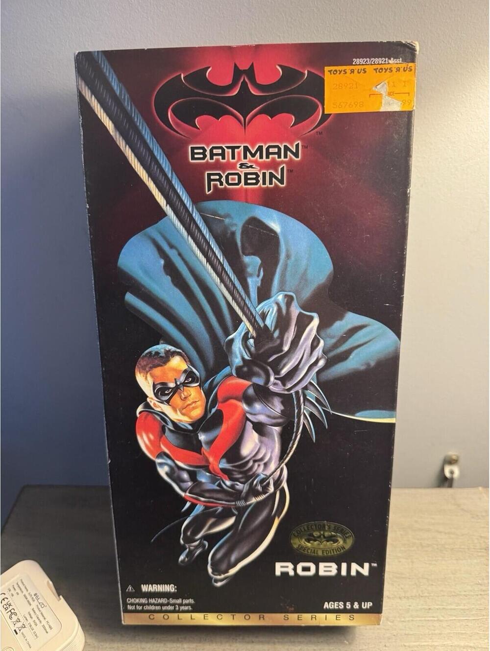 Vintage 1997 Kenner Batman & Robin Robin Collector Series 12” Figure MIB